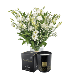 Plumetis et sa bougie parfumée Esteban - Fleurs & Cadeaux Interflora