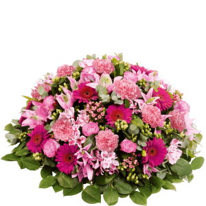 Coussin funéraire rose - Fleurs Deuil Interflora - Livraison Enterrement