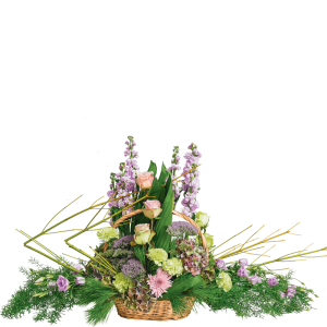 Fleurs Deuil Interflora - Corbeille de Fleurs - Bocage