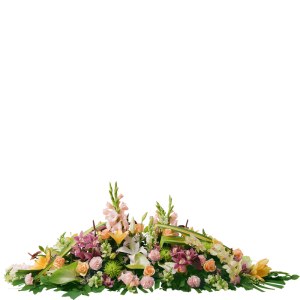 Hymne : dessus de cercueil aux tons pastel