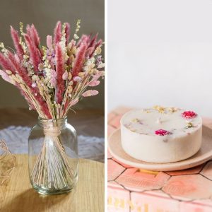 Brins Bucoliques et sa bougie Ponoie - Livraison par Chronopost - L'atelier Interflora - Interflora