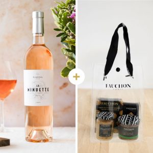 Idée Cadeau Homme : Vin rosé et Coffret Apéritif Fauchon - Livraison Interflora en 24H