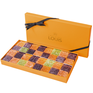Coffret de pâtes de fruits X 32 - Chocolats Louis - Livraison par Chronopost - L'atelier Interflora - Interflora