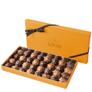 Coffret rochers chocolat noir et lait X 32 - Chocolats Louis - Livraison par Chronopost - L'atelier Interflora - Interflora