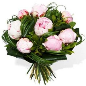 Bouquet rond de Pivoines Rose
