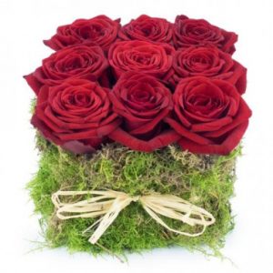 Carré de Roses Rouges